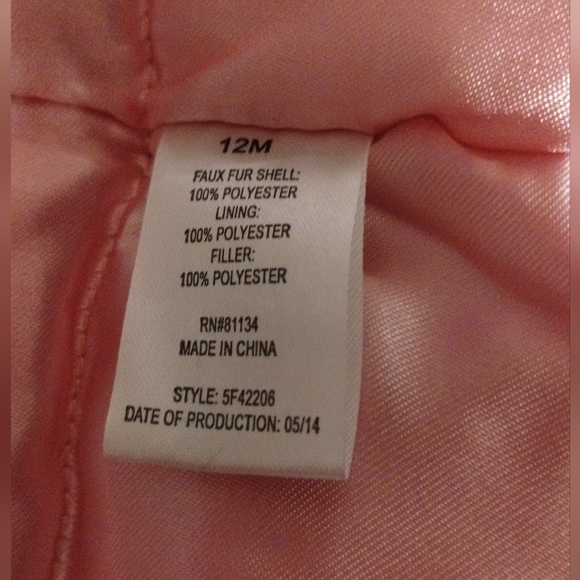 Pistachio Girl Faux Fur Leopard Print Winter  Coat Size 12M NWOT MAKE AN OFFER!! - Picture 4 of 4